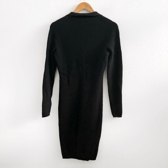 QUINCE Ribbed Knit Collared Dress Size Small - Picture 3 of 7